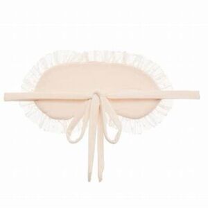 NWT Eberjey Iona ruffle eye mask - shell